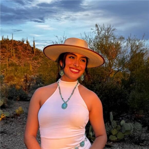 Western Jewelry Set for Women Cowgirl Necklace Earrings Turquoise Concho Style - Picture 2 of 7